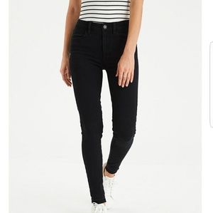 American Eagle Hi-Rise  black jeggings